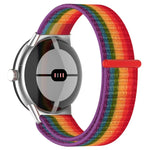メタルヘッドナイロンループウォッチバンド、Google Pixel Watch 4 / 3 / 2 / 1 41mm用