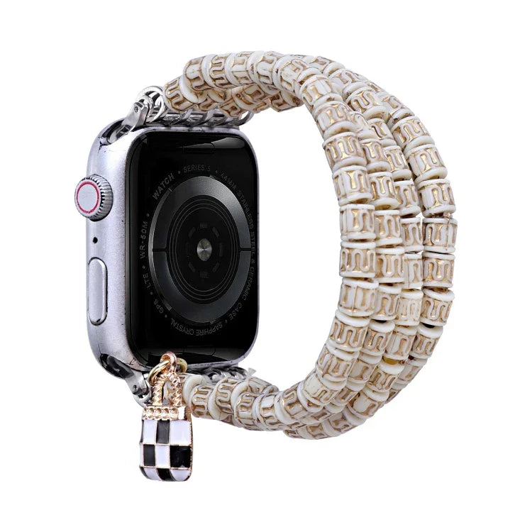 多列ビーズウォッチバンド、Apple Watch Ultra 49mm / シリーズ8＆7 45mm用、Apple Watch シリーズ8＆7 41mm用