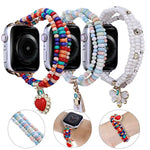 3列ビーズウォッチバンド、Apple Watch Ultra 49mm / シリーズ8＆7 45mm用、Apple Watch シリーズ8＆7 41mm用