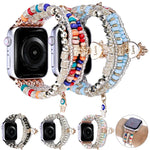 フォレストスタイルビーズウォッチバンド、Apple Watch Ultra 49mm / シリーズ8＆7 45mm用、Apple Watch シリーズ8＆7 41mm用