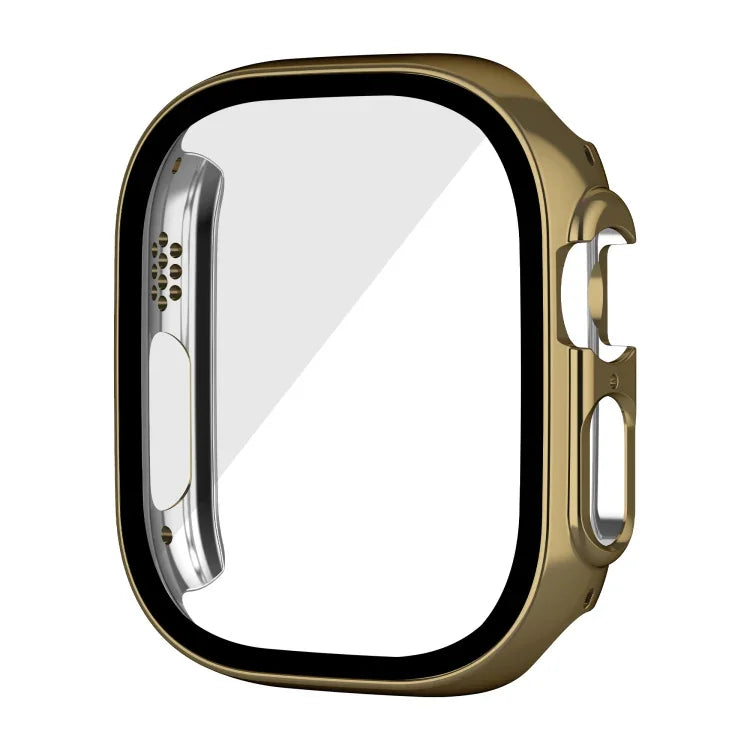 メッキ光沢PC強化ガラス一体型ウォッチケース、Apple Watch Ultra 3 / 2 / 1 49mm用
