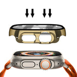 メッキ光沢PC強化ガラス一体型ウォッチケース、Apple Watch Ultra 3 / 2 / 1 49mm用