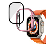 メッキ光沢PC強化ガラス一体型ウォッチケース、Apple Watch Ultra 3 / 2 / 1 49mm用