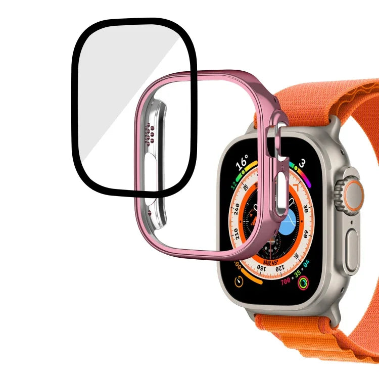 メッキ光沢PC強化ガラス一体型ウォッチケース、Apple Watch Ultra 3 / 2 / 1 49mm用