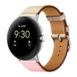 Genuine Leather Watch Band, For Google Pixel Watch 4 / 3 / 2 / 1 41mm