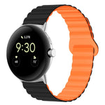 リバースバックル磁気シリコンウォッチバンド Google Pixel Watch 4 / 3 / 2 / 1 41mm用