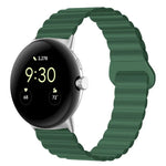リバースバックル磁気シリコンウォッチバンド Google Pixel Watch 4 / 3 / 2 / 1 41mm用