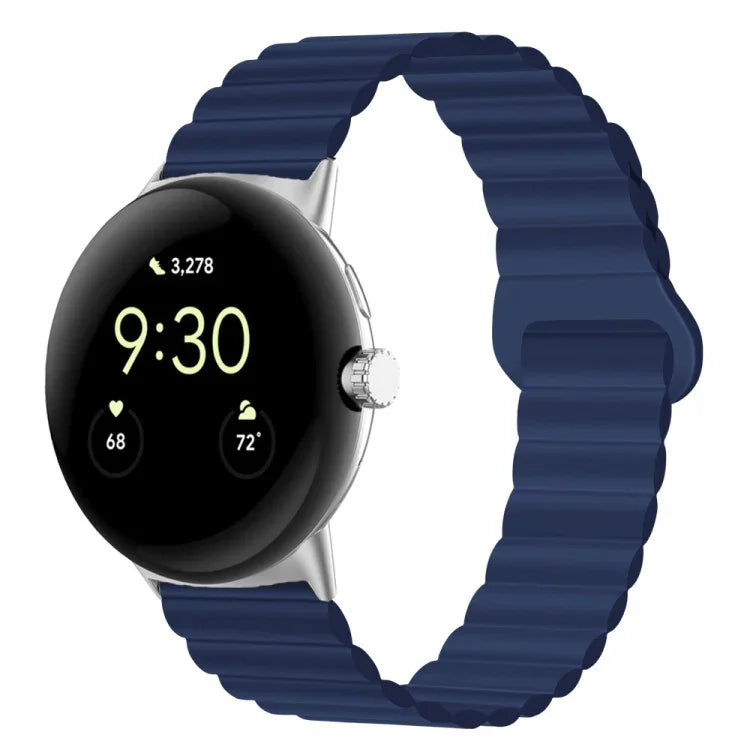 リバースバックル磁気シリコンウォッチバンド Google Pixel Watch 4 / 3 / 2 / 1 41mm用