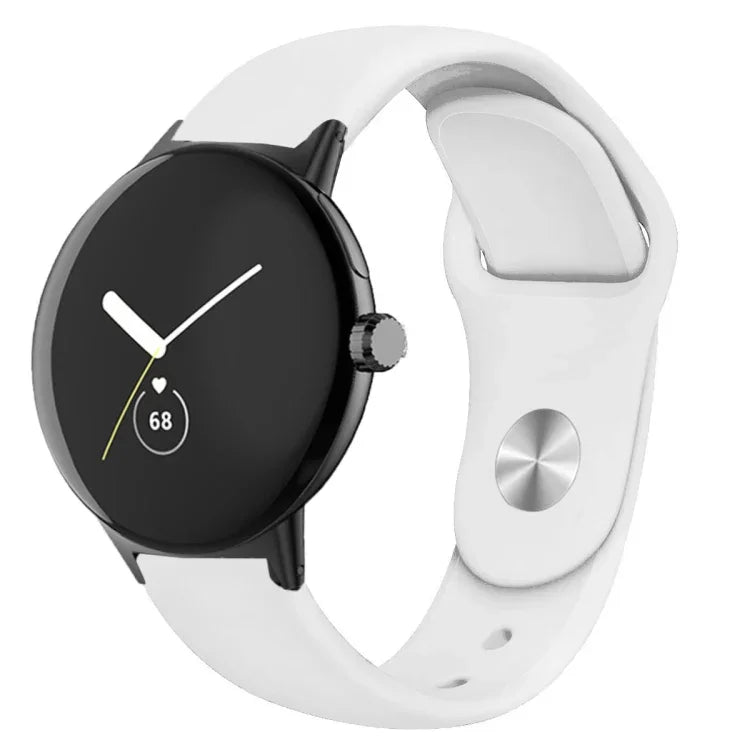 単色リバースバックルシリコンウォッチバンド、Google Pixel Watch 4 / 3 / 2 / 1 41mm用