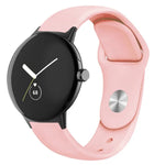 単色リバースバックルシリコンウォッチバンド、Google Pixel Watch 4 / 3 / 2 / 1 41mm用