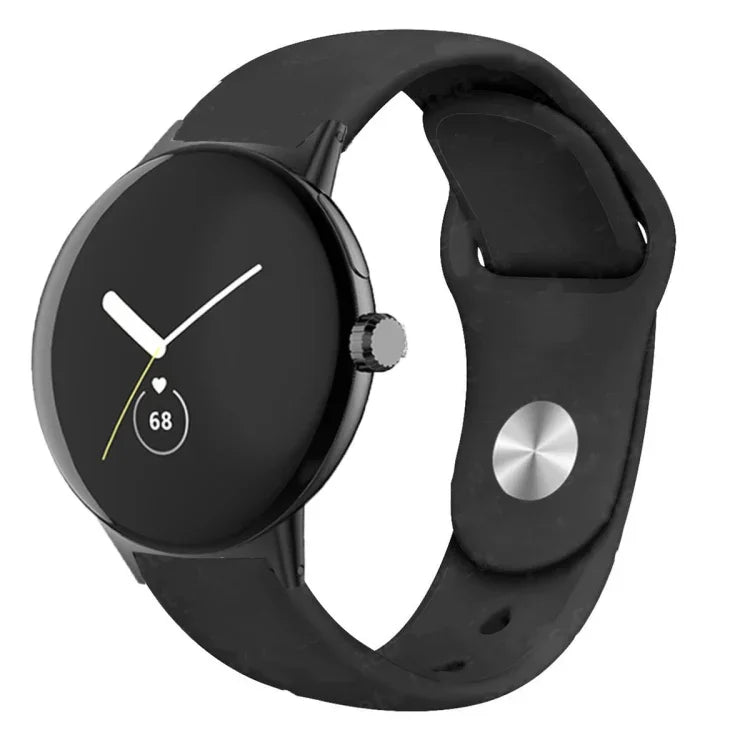 単色リバースバックルシリコンウォッチバンド、Google Pixel Watch 4 / 3 / 2 / 1 41mm用