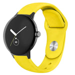 単色リバースバックルシリコンウォッチバンド、Google Pixel Watch 4 / 3 / 2 / 1 41mm用