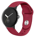 単色リバースバックルシリコンウォッチバンド、Google Pixel Watch 4 / 3 / 2 / 1 41mm用