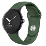 単色リバースバックルシリコンウォッチバンド、Google Pixel Watch 4 / 3 / 2 / 1 41mm用