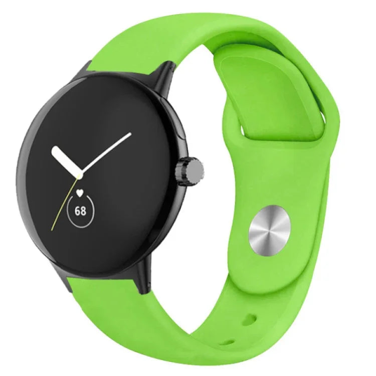 単色リバースバックルシリコンウォッチバンド、Google Pixel Watch 4 / 3 / 2 / 1 41mm用