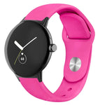 単色リバースバックルシリコンウォッチバンド、Google Pixel Watch 4 / 3 / 2 / 1 41mm用