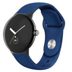 単色リバースバックルシリコンウォッチバンド、Google Pixel Watch 4 / 3 / 2 / 1 41mm用