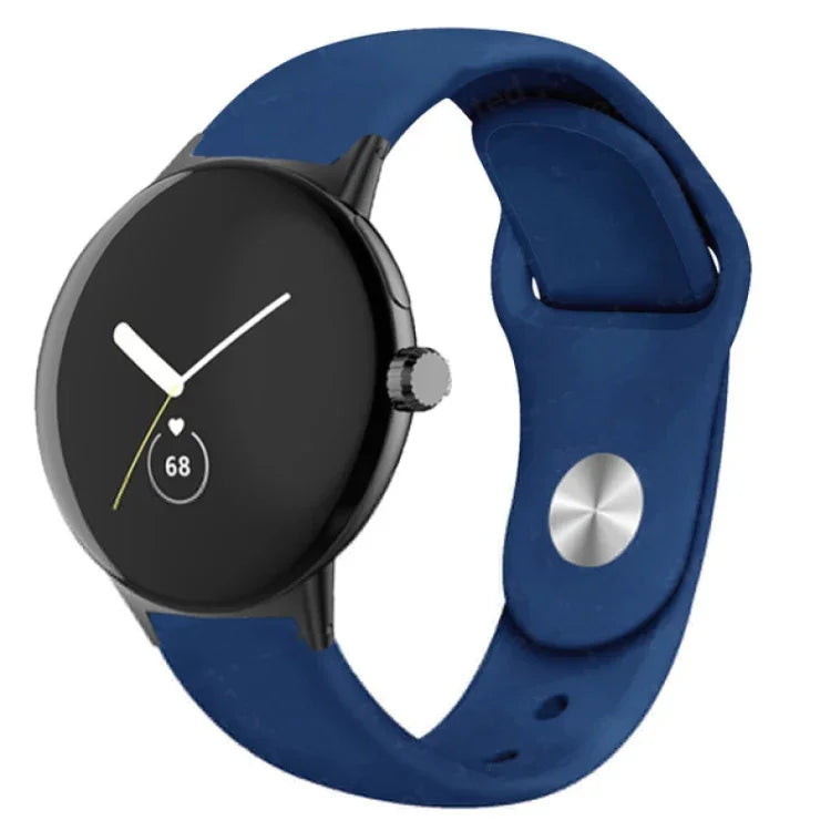 単色リバースバックルシリコンウォッチバンド、Google Pixel Watch 4 / 3 / 2 / 1 41mm用