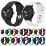 単色リバースバックルシリコンウォッチバンド、Google Pixel Watch 4 / 3 / 2 / 1 41mm用