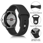 単色リバースバックルシリコンウォッチバンド、Google Pixel Watch 4 / 3 / 2 / 1 41mm用