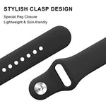 単色リバースバックルシリコンウォッチバンド、Google Pixel Watch 4 / 3 / 2 / 1 41mm用