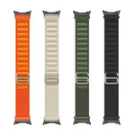 ナイロンループ黒コネクターウォッチバンド、Google Pixel Watch 4 / 3 / 2 / 1 41mm用