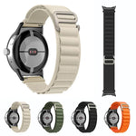 ナイロンループ黒コネクターウォッチバンド、Google Pixel Watch 4 / 3 / 2 / 1 41mm用