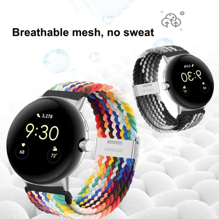 メタルバックルナイロンウォッチバンド Google Pixel Watch 4 / 3 / 2 / 1 41mm 用