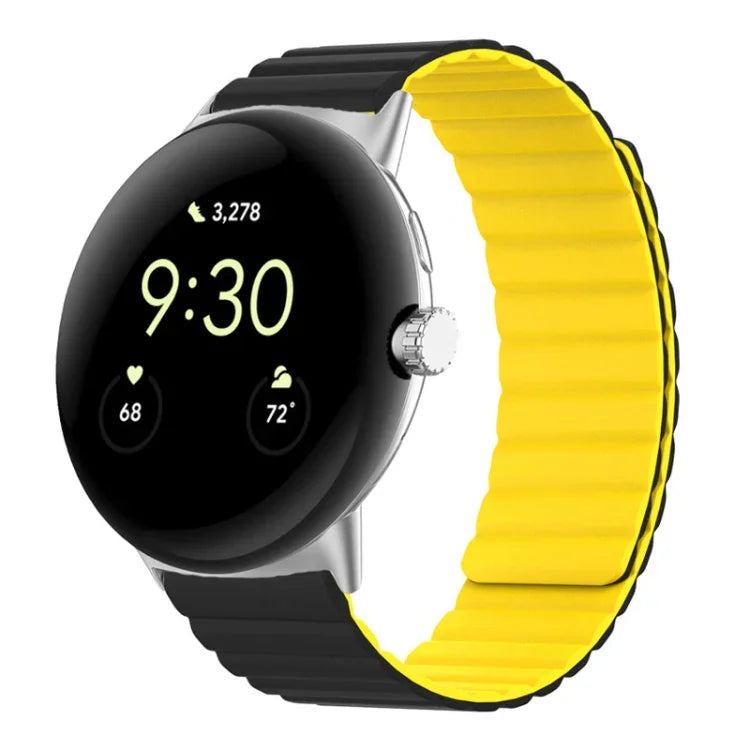 二分割磁気シリコンウォッチバンド Google Pixel Watch 4 / 3 / 2 / 1 41mm 用