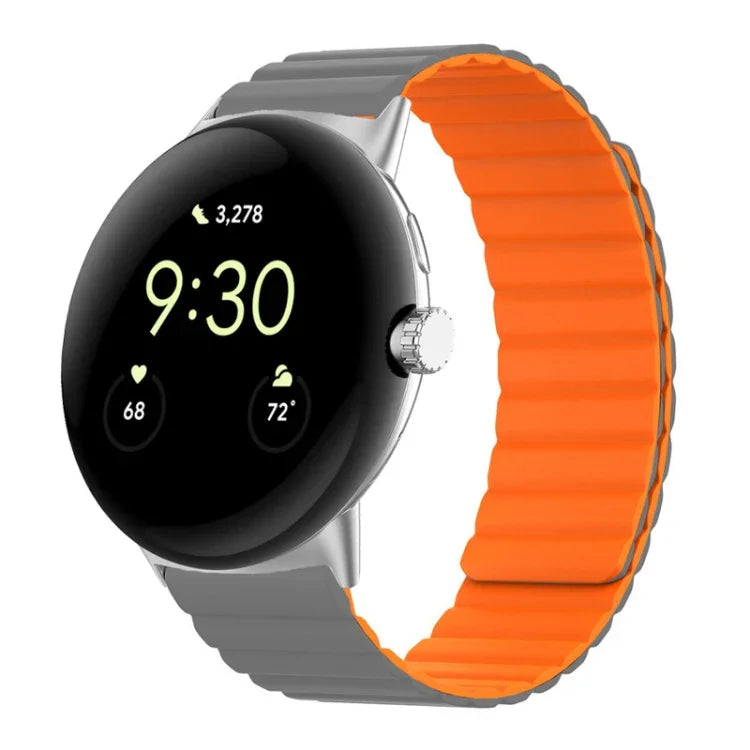 二分割磁気シリコンウォッチバンド Google Pixel Watch 4 / 3 / 2 / 1 41mm 用