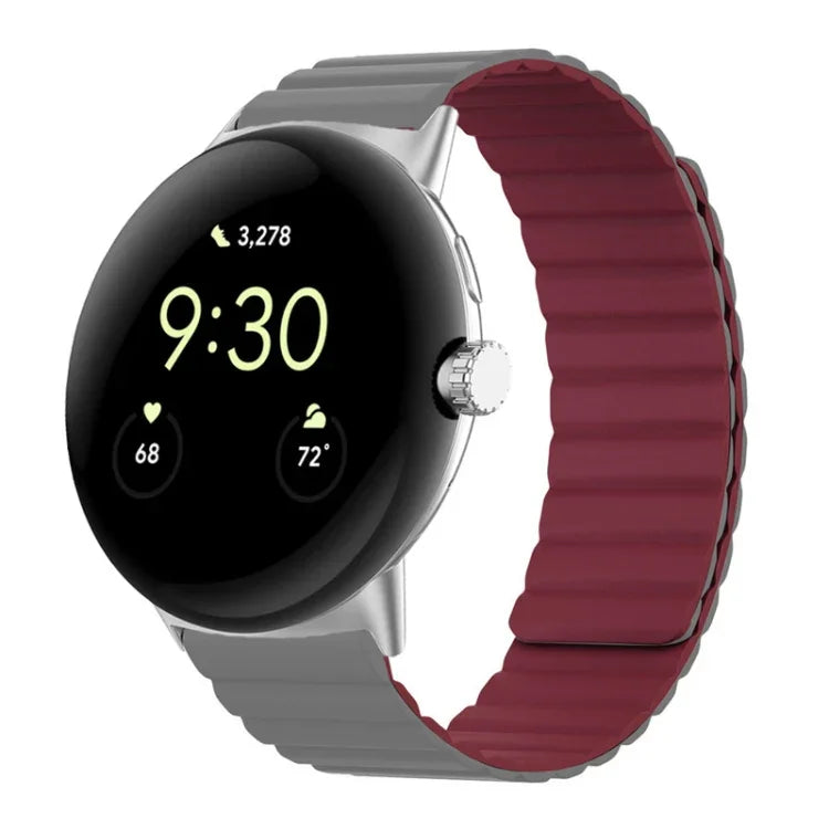 二分割磁気シリコンウォッチバンド Google Pixel Watch 4 / 3 / 2 / 1 41mm 用