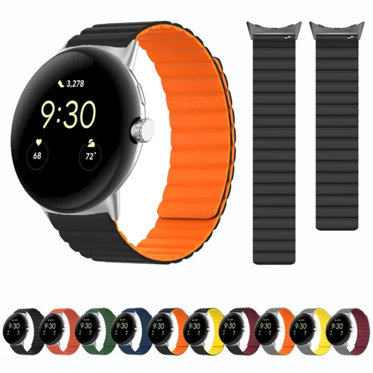 二分割磁気シリコンウォッチバンド Google Pixel Watch 4 / 3 / 2 / 1 41mm 用