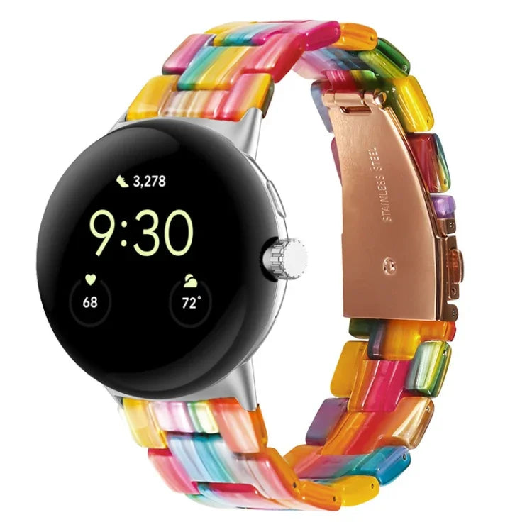 三連樹脂ウォッチバンド Google Pixel Watch 4 / 3 / 2 / 1 41mm 用