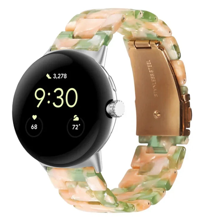 三連樹脂ウォッチバンド Google Pixel Watch 4 / 3 / 2 / 1 41mm 用