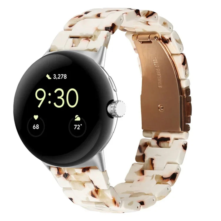 三連樹脂ウォッチバンド Google Pixel Watch 4 / 3 / 2 / 1 41mm 用