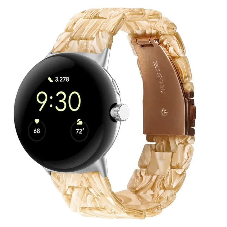 三連樹脂ウォッチバンド Google Pixel Watch 4 / 3 / 2 / 1 41mm 用