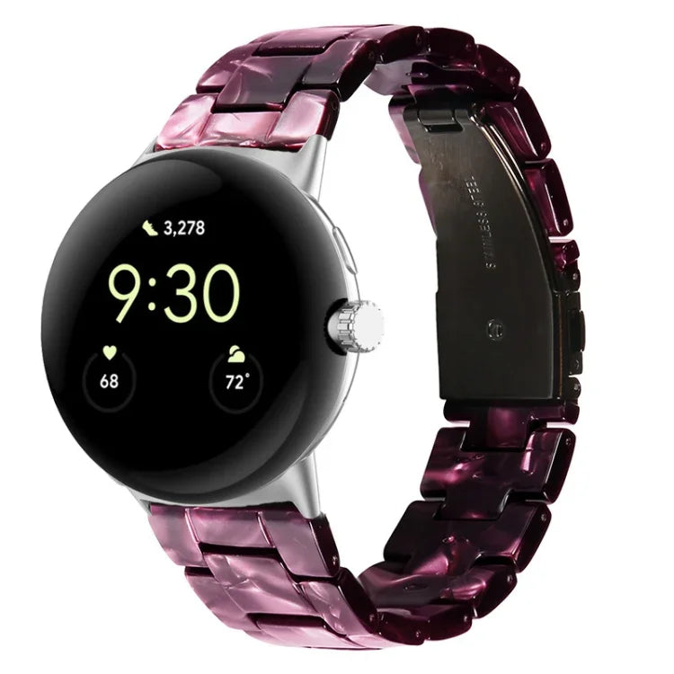 三連樹脂ウォッチバンド Google Pixel Watch 4 / 3 / 2 / 1 41mm 用