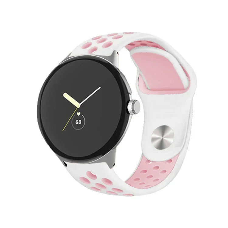 二色リバースバックルシリコンウォッチバンド Google Pixel Watch 4 / 3 / 2 / 1 41mm 用