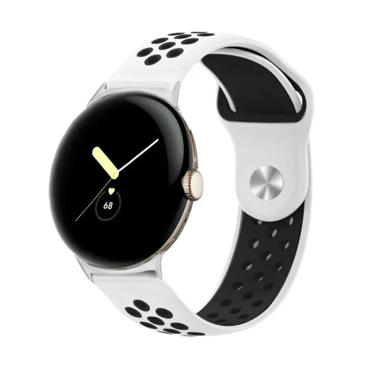 二色リバースバックルシリコンウォッチバンド Google Pixel Watch 4 / 3 / 2 / 1 41mm 用
