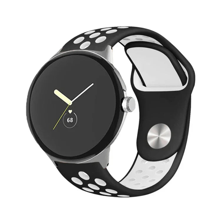二色リバースバックルシリコンウォッチバンド Google Pixel Watch 4 / 3 / 2 / 1 41mm 用