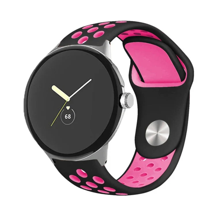 二色リバースバックルシリコンウォッチバンド Google Pixel Watch 4 / 3 / 2 / 1 41mm 用