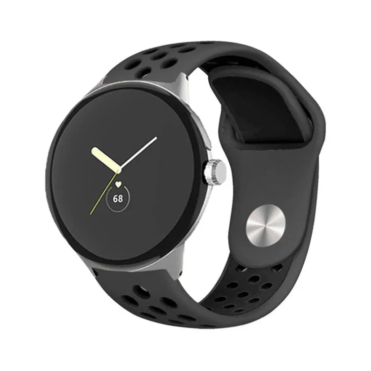 二色リバースバックルシリコンウォッチバンド Google Pixel Watch 4 / 3 / 2 / 1 41mm 用