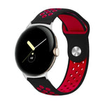 二色リバースバックルシリコンウォッチバンド Google Pixel Watch 4 / 3 / 2 / 1 41mm 用