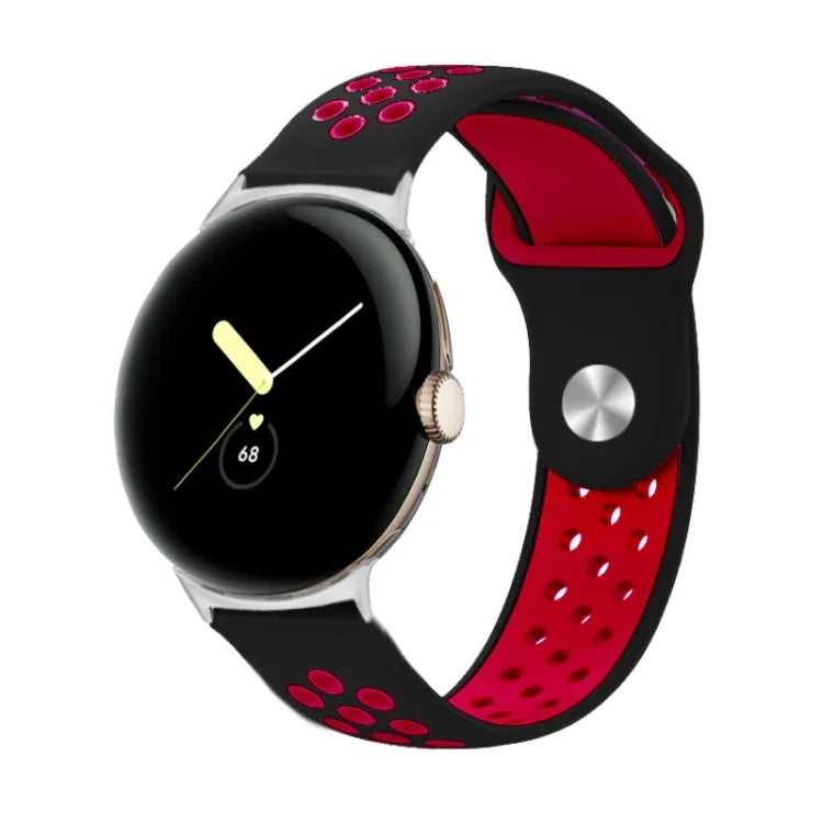 二色リバースバックルシリコンウォッチバンド Google Pixel Watch 4 / 3 / 2 / 1 41mm 用