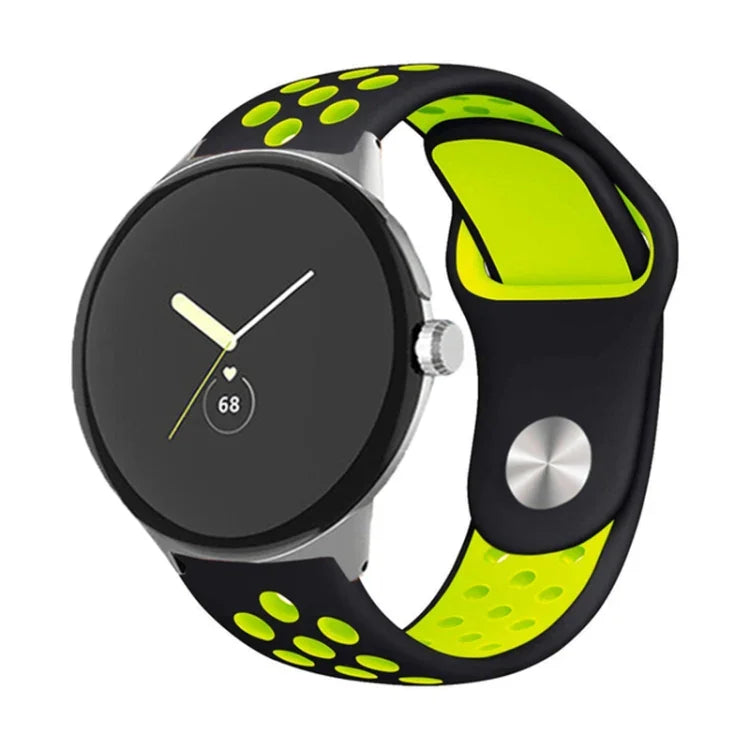 二色リバースバックルシリコンウォッチバンド Google Pixel Watch 4 / 3 / 2 / 1 41mm 用