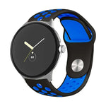 二色リバースバックルシリコンウォッチバンド Google Pixel Watch 4 / 3 / 2 / 1 41mm 用