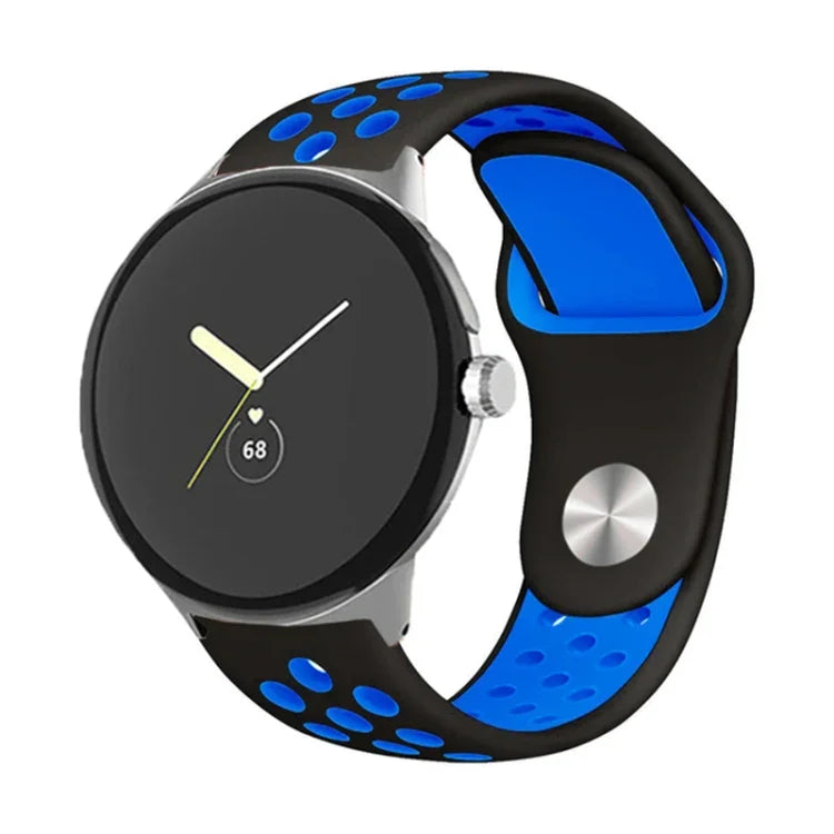 二色リバースバックルシリコンウォッチバンド Google Pixel Watch 4 / 3 / 2 / 1 41mm 用