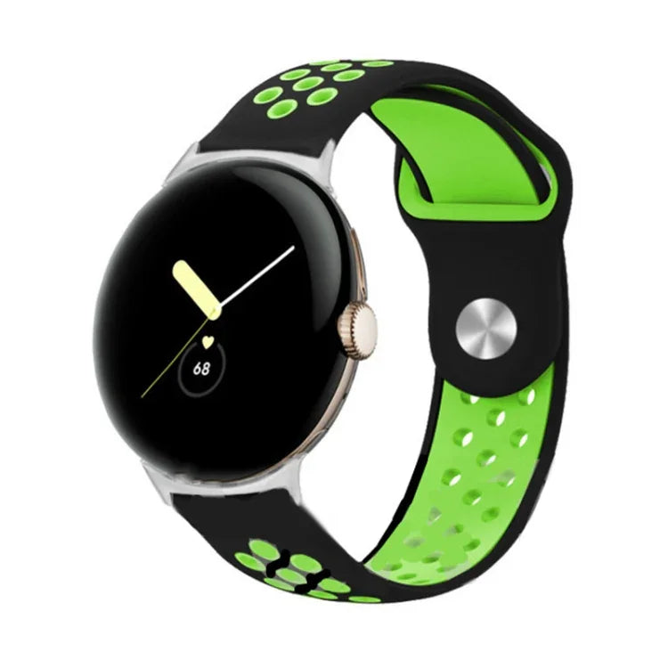 二色リバースバックルシリコンウォッチバンド Google Pixel Watch 4 / 3 / 2 / 1 41mm 用