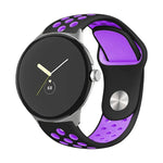 二色リバースバックルシリコンウォッチバンド Google Pixel Watch 4 / 3 / 2 / 1 41mm 用