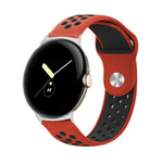 二色リバースバックルシリコンウォッチバンド Google Pixel Watch 4 / 3 / 2 / 1 41mm 用